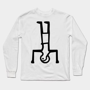 Egyptian Hieroglyphs Man Upside Down Long Sleeve T-Shirt